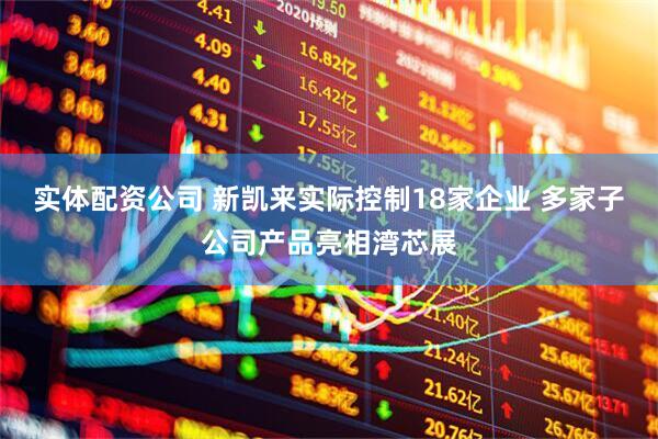 实体配资公司 新凯来实际控制18家企业 多家子公司产品亮相湾芯展