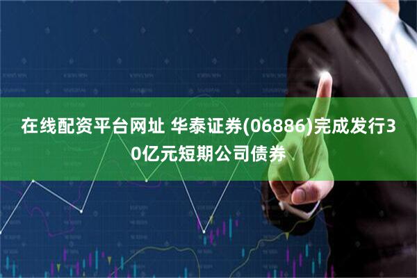 在线配资平台网址 华泰证券(06886)完成发行30亿元短期公司债券